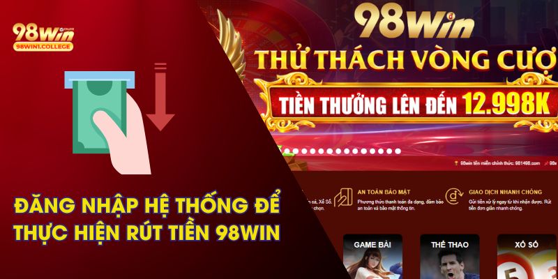 Đăng nhập 98win để bắt đầu thực hiện giao dịch